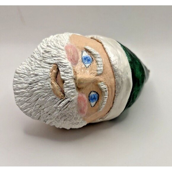 Santa Claus Christmas Gourd Ornament No String Used - Picture 8 of 10